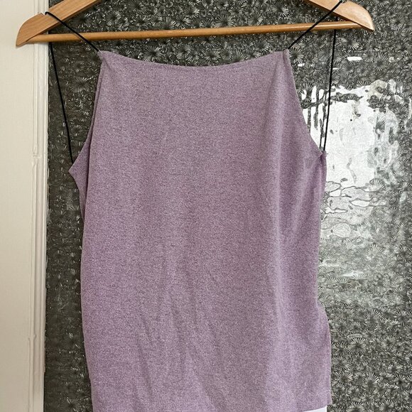 Maryam Nassir Zadeh Purple Square Neckline Backless + Sleeveless Top - Picture 5 of 7